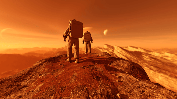 Astronauts - on mars